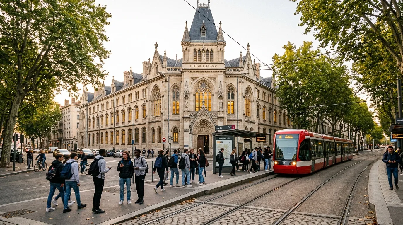 Lycée Viollet-le-Duc : transports en commun