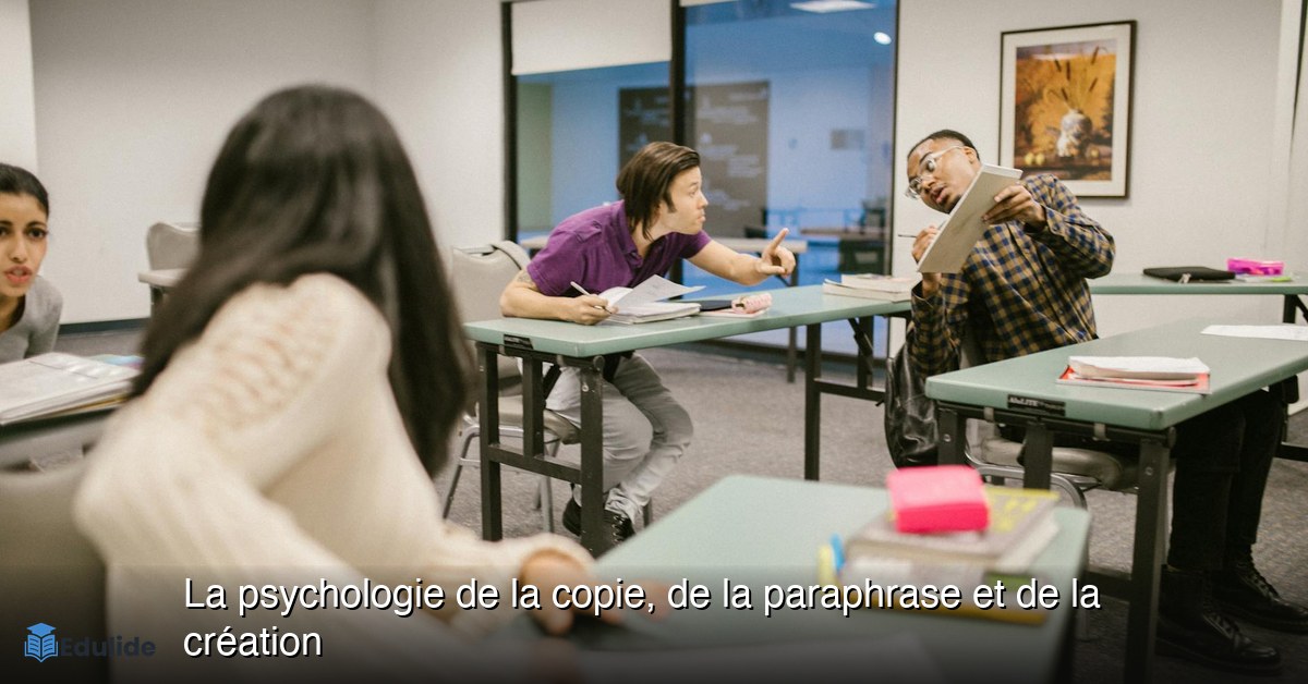 La psychologie de la copie, de la paraphrase et de la création