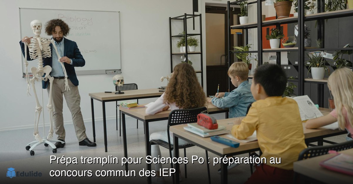 Prépa tremplin pour Sciences Po : préparation au concours commun des IEP