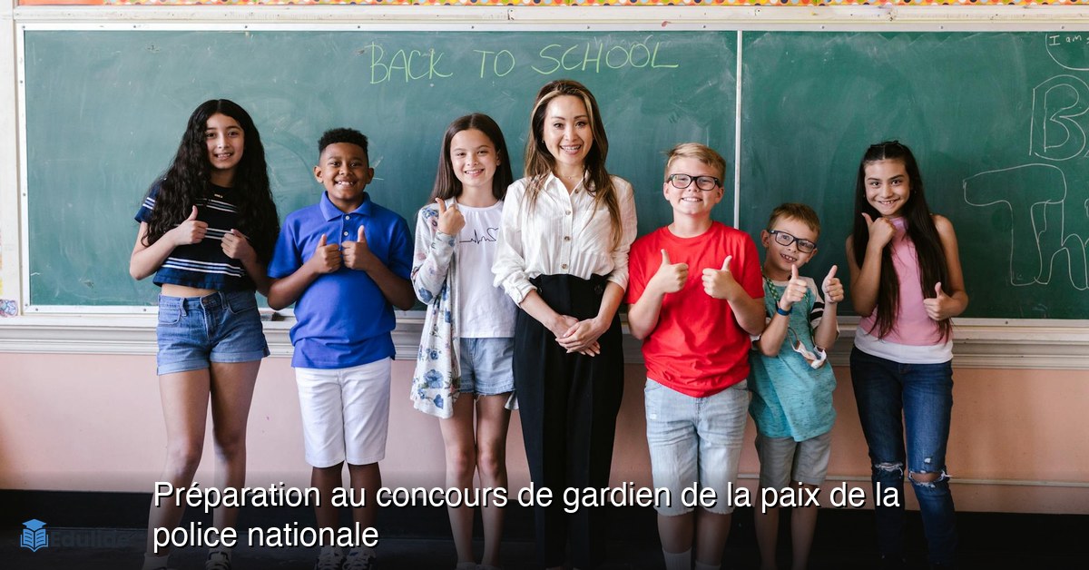 Préparation au concours de gardien de la paix de la police nationale